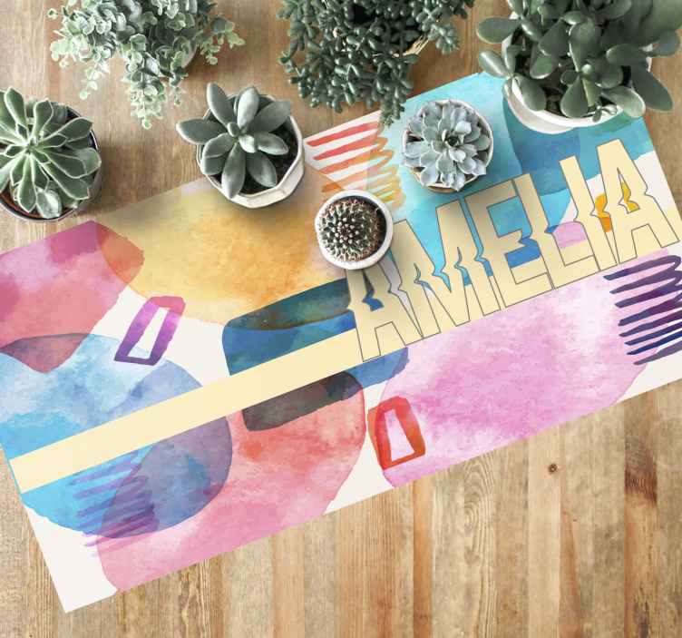 名前 ビニールマット カスタマイズされた名前 - TENSTICKERS