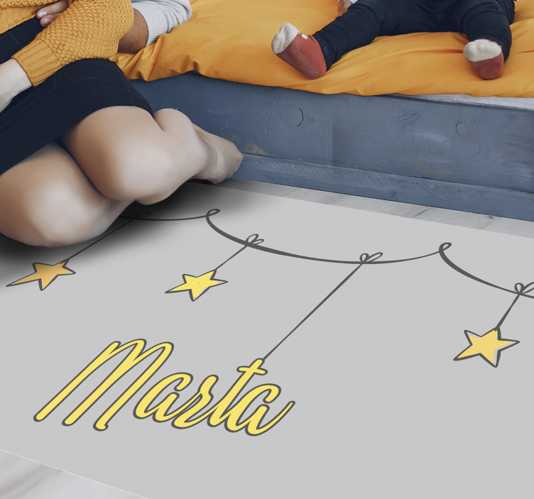 名前 ビニールマット カスタマイズされた星空 - TENSTICKERS