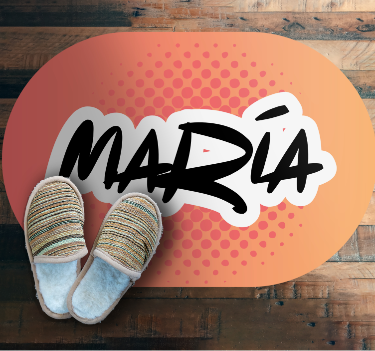 名前 ビニールマット ネームデザイン - TENSTICKERS