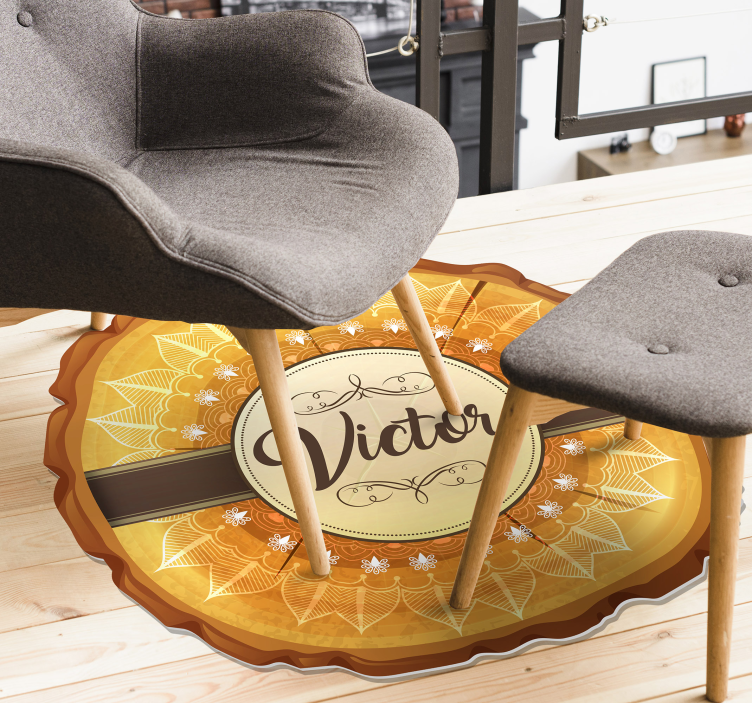 名前 ビニールマット パーソナライズされたお祝いのエンブレム - TENSTICKERS