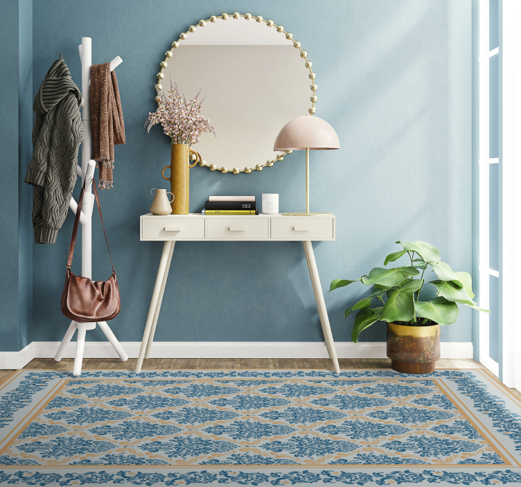 玄関マットビニールエレガントフローラルバロック - TENSTICKERS