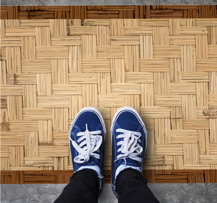 玄関マットビニールオーガニック織り表面 - TENSTICKERS