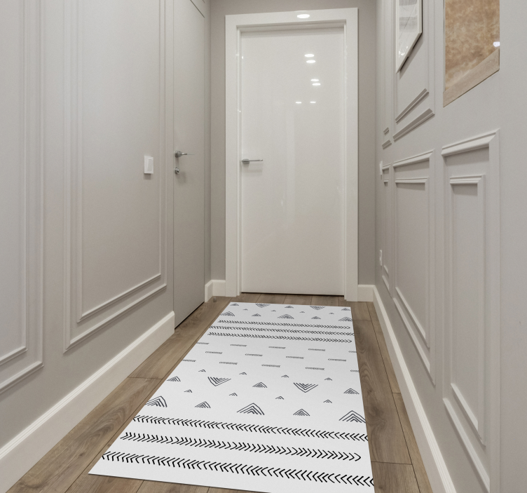 エスニック ビニールマット 現代的な幾何学模様 - TENSTICKERS