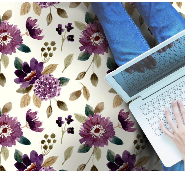 花と植物の壁画咲き誇る喜び - TENSTICKERS