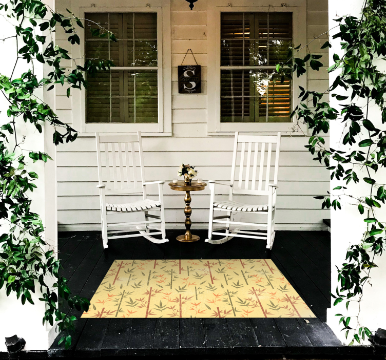 花と植物の壁画 植物の竹 - TENSTICKERS