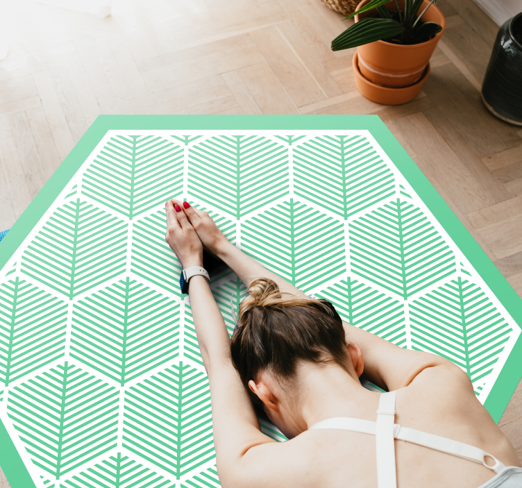 花と植物の壁画 植物幾何学 - TENSTICKERS