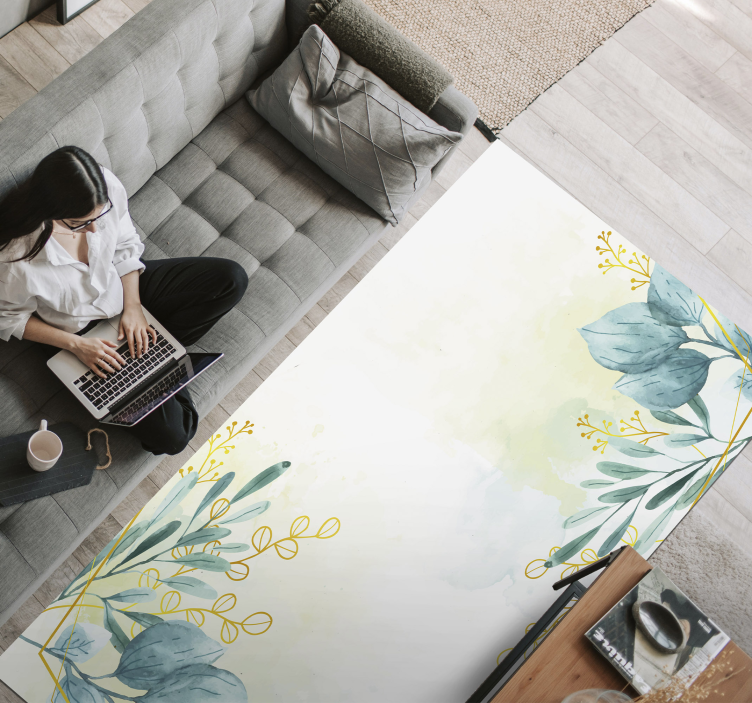 花と植物の壁画 植物モチーフの優雅さ - TENSTICKERS