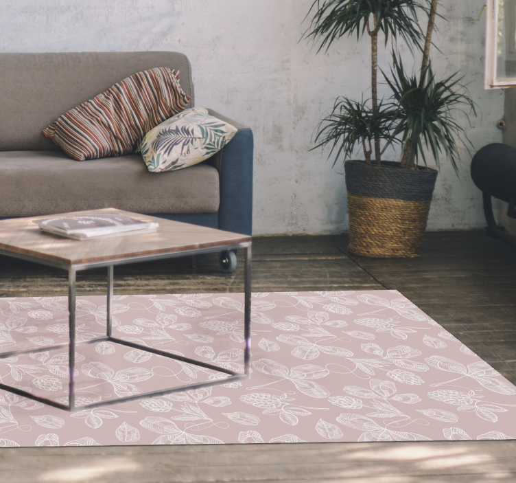 花と植物の壁画 植物のスケッチ - TENSTICKERS