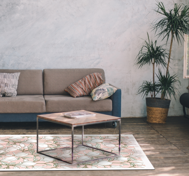 花と植物の壁画 花のイラスト - TENSTICKERS