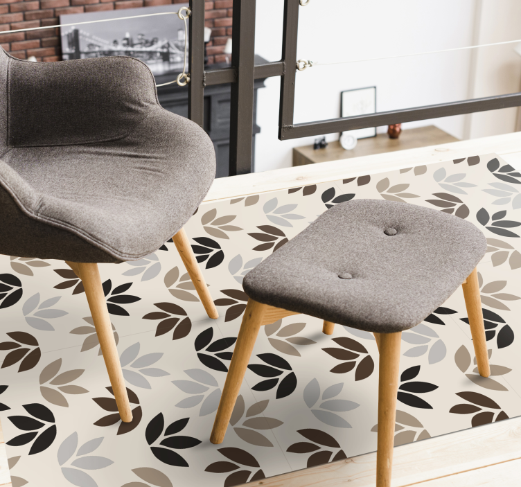 花と植物の壁画 花柄テーマ - TENSTICKERS