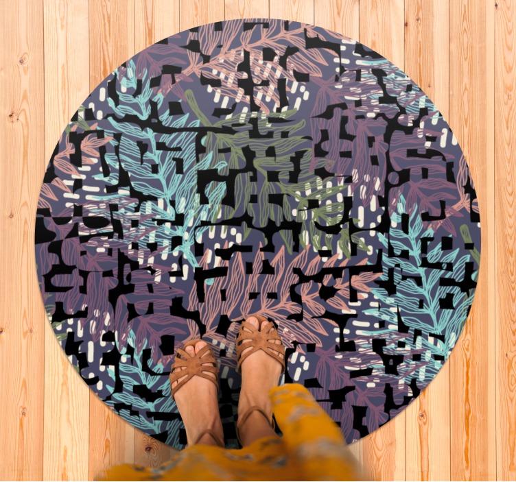 花と植物の壁画 葉の植物要素 - TENSTICKERS