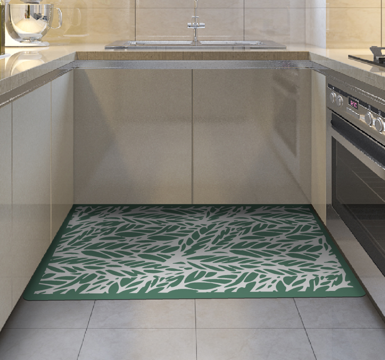 花と植物の壁画 葉の優雅さ - TENSTICKERS