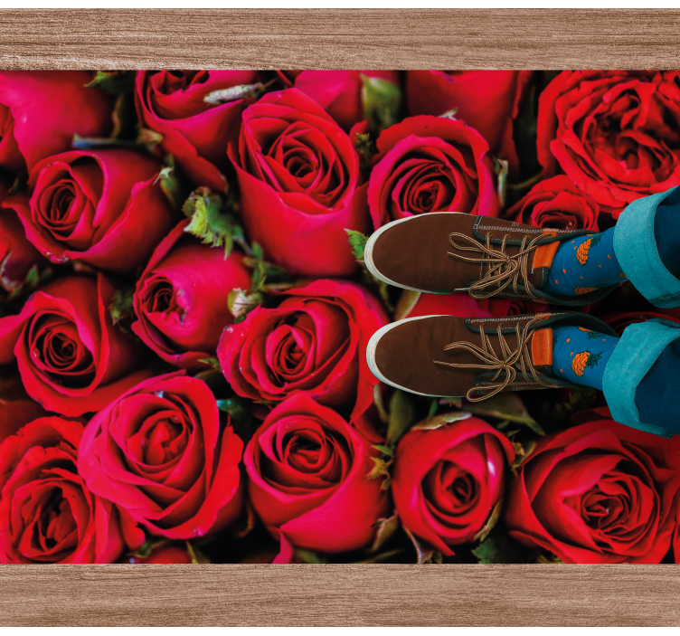 花と植物の壁画バラのブーケ - TENSTICKERS