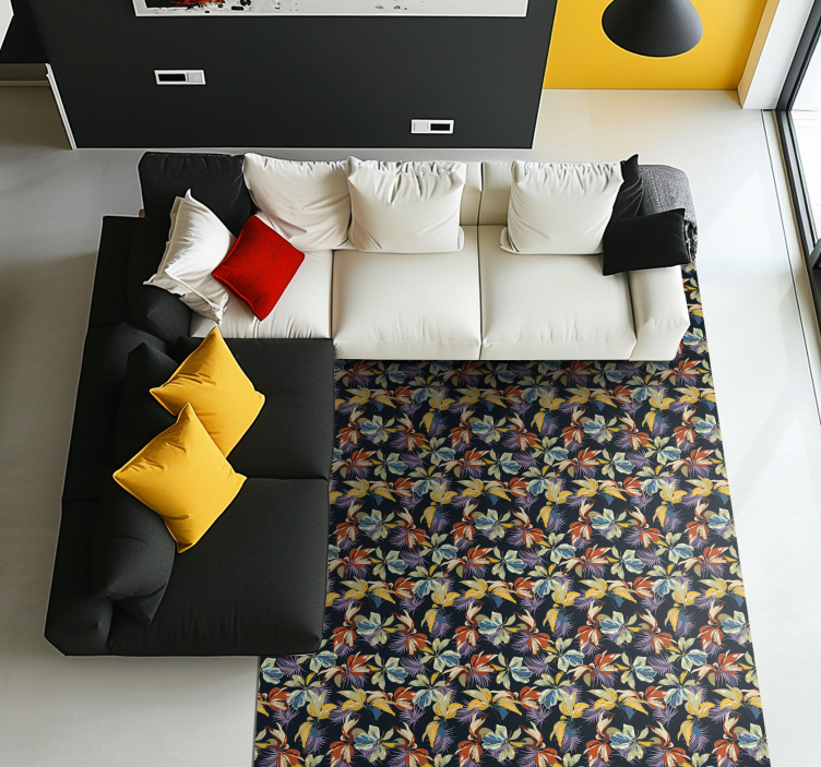 花と植物の壁画 熱帯植物 - TENSTICKERS