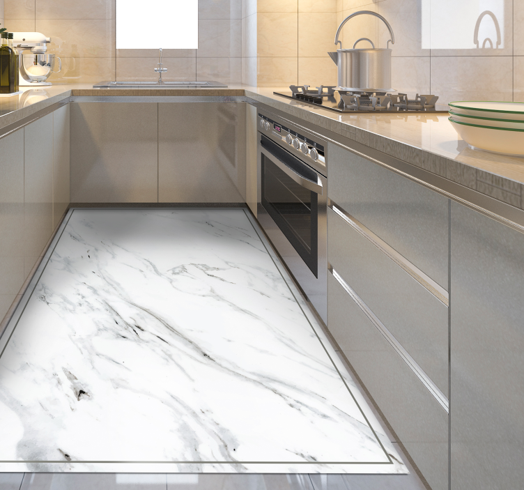 キッチン大理石効果モダンラグ用 - TENSTICKERS