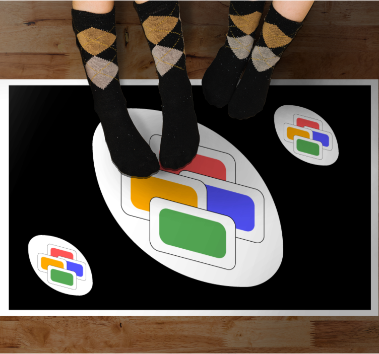 ゲーム ビニールマット ブラッククラシックカード - TENSTICKERS