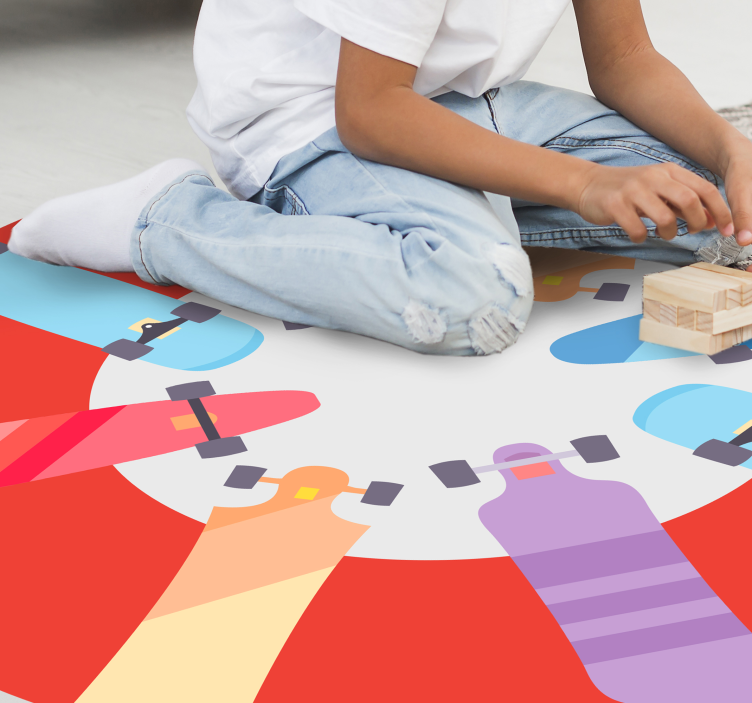 ゲーム ビニールマット 円形ボードゲーム - TENSTICKERS