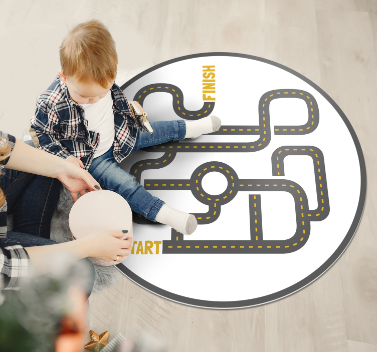 ゲーム ビニールマット 道路アドベンチャー - TENSTICKERS