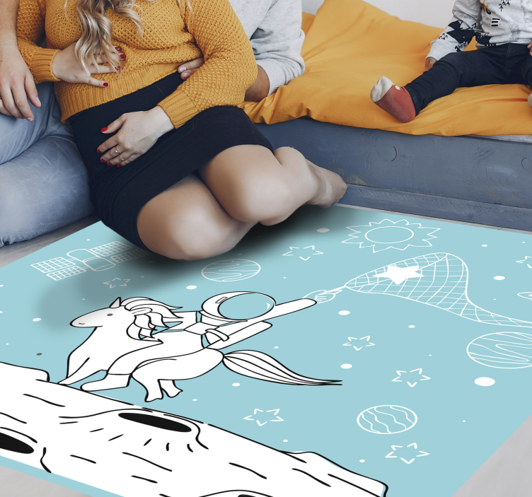 ゲーム ビニールマット 宇宙冒険モチーフ - TENSTICKERS