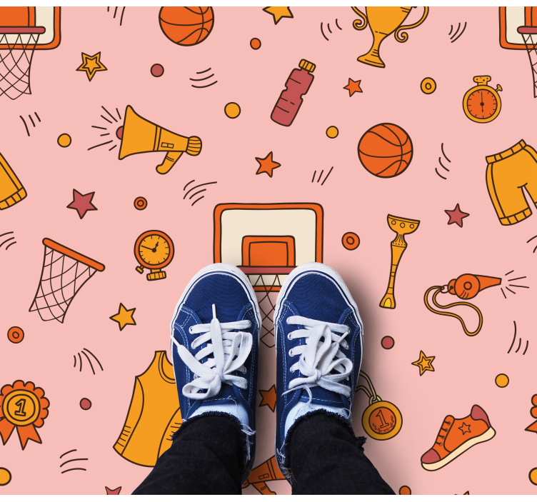 ゲーム ビニールマット スポーティーな楽しさの要素 - TENSTICKERS