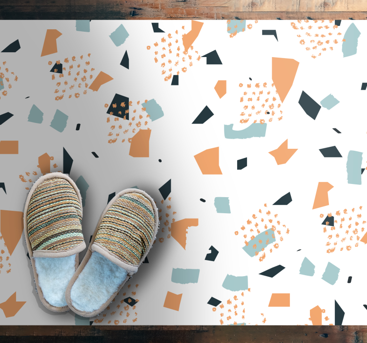 幾何学的な ビニールマット 抽象的な形状のコンセプト - TENSTICKERS