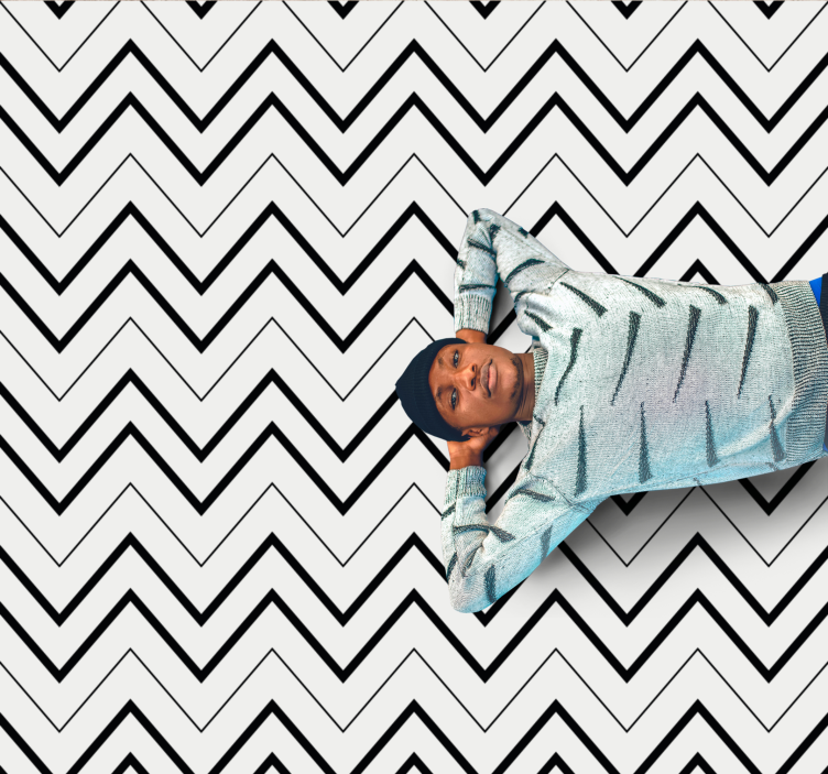 ミニマリスト ビニールマット シェブロンエレメントスタイル - TENSTICKERS