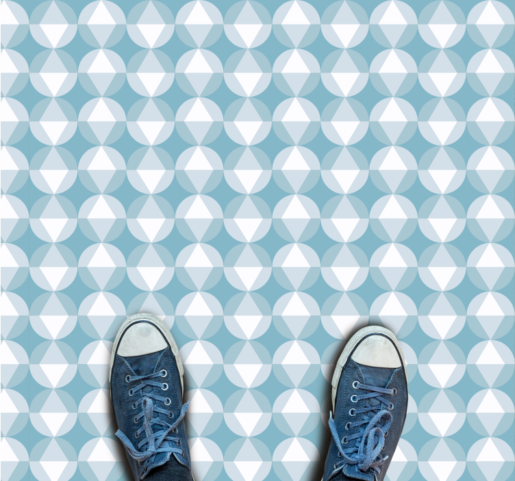 幾何学的なビニールマット ダイナミックダイヤモンドパターン - TENSTICKERS