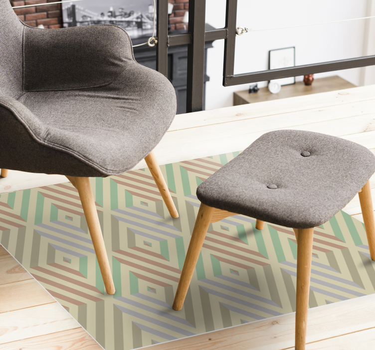 幾何学的な ビニールマット 幾何学的な調和 - TENSTICKERS