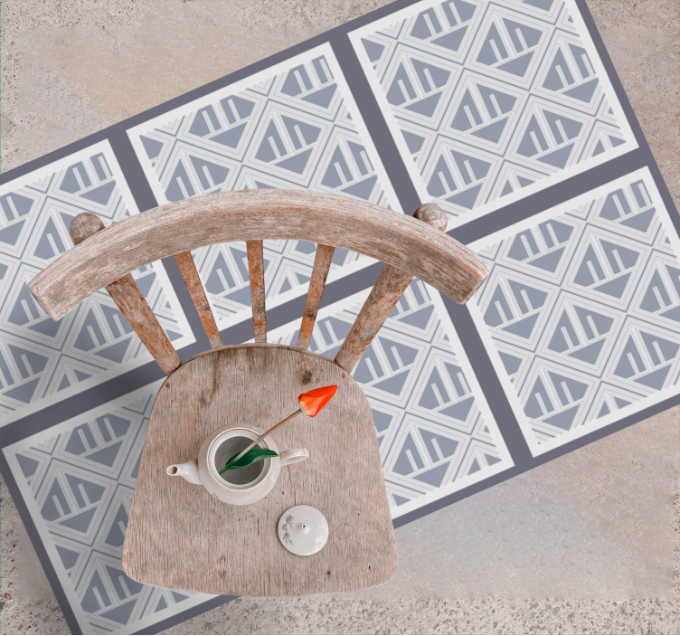 幾何学的な ビニールマット 幾何学模様の配列 - TENSTICKERS