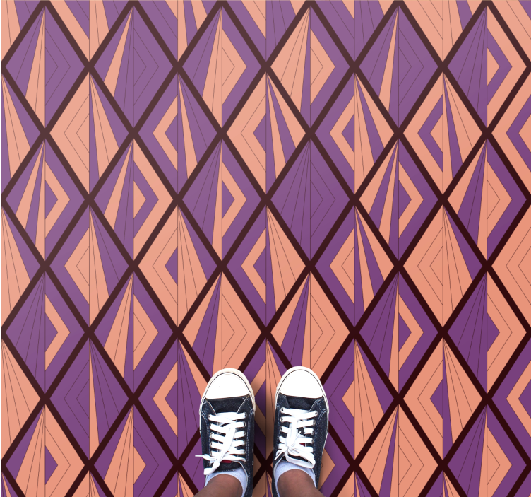 幾何学的な ビニールマット 幾何学模様の調和 - TENSTICKERS