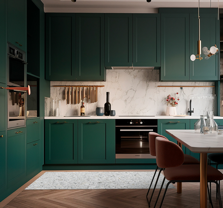 灰色のテラゾテクスチャビニールカーペット - TENSTICKERS