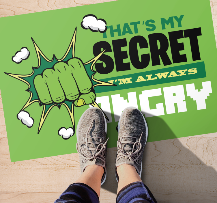 私はいつも怒っている子供の敷物です - TENSTICKERS