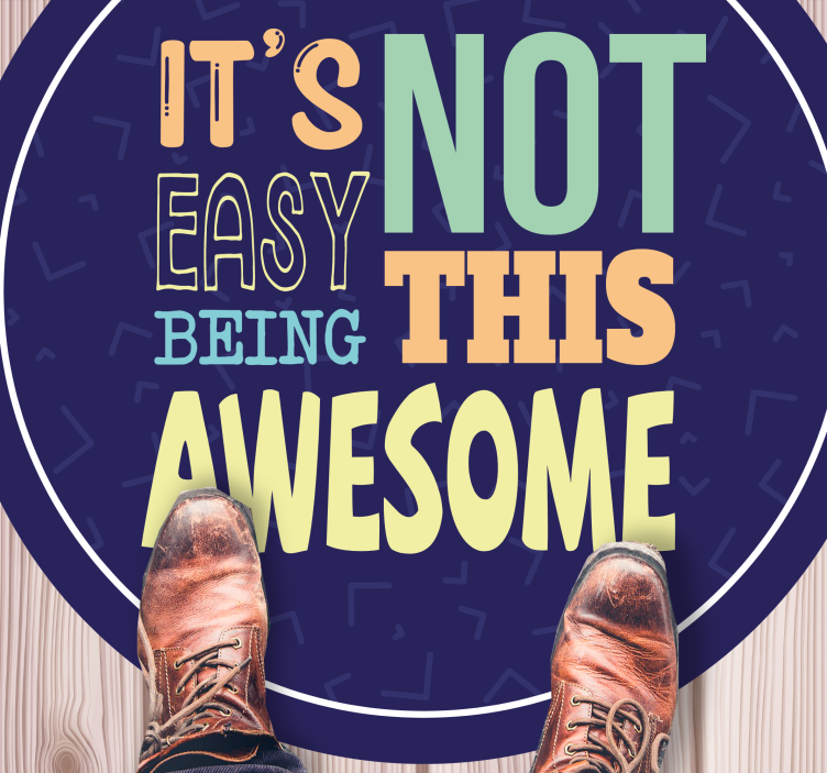 素晴らしい面白いカスタムラグであることは簡単ではありません - TENSTICKERS