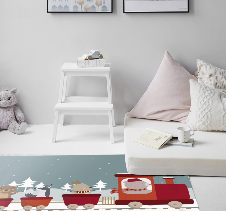 壁画 モアチルドレン 動物列車の冒険 - TENSTICKERS