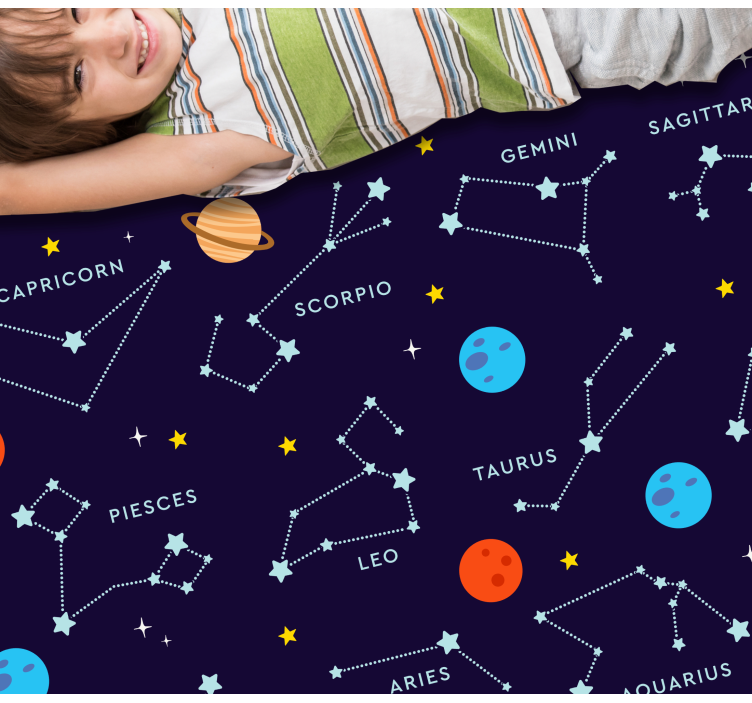 壁画 モアチルドレン 天体の星座 - TENSTICKERS