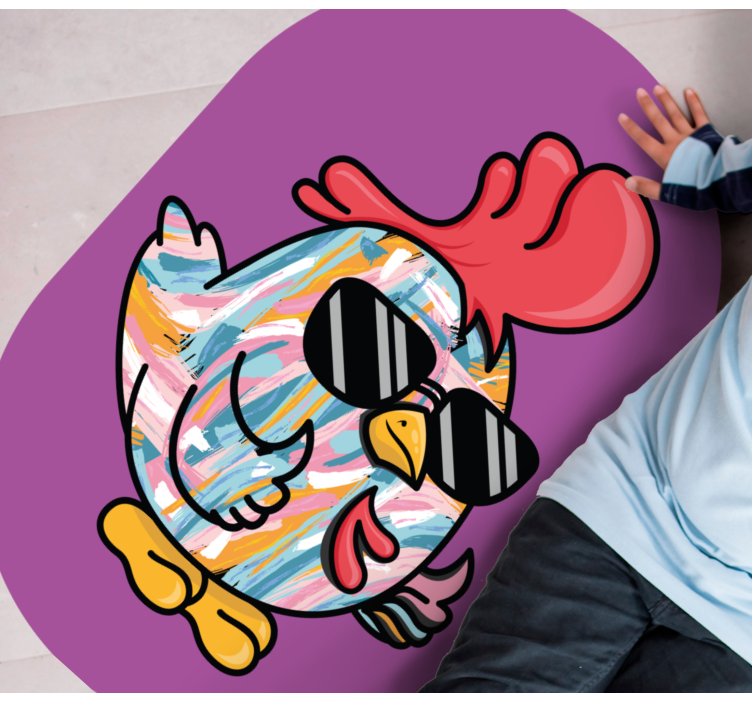 壁画 モアチルドレン おしゃれな鶏のキャラクター - TENSTICKERS