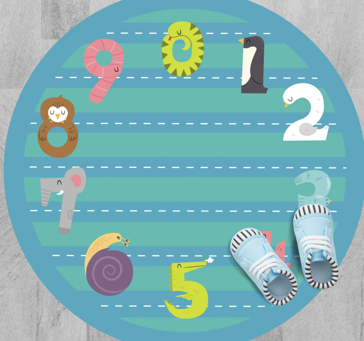 子供 ビニールマット 円形レーストラック - TENSTICKERS