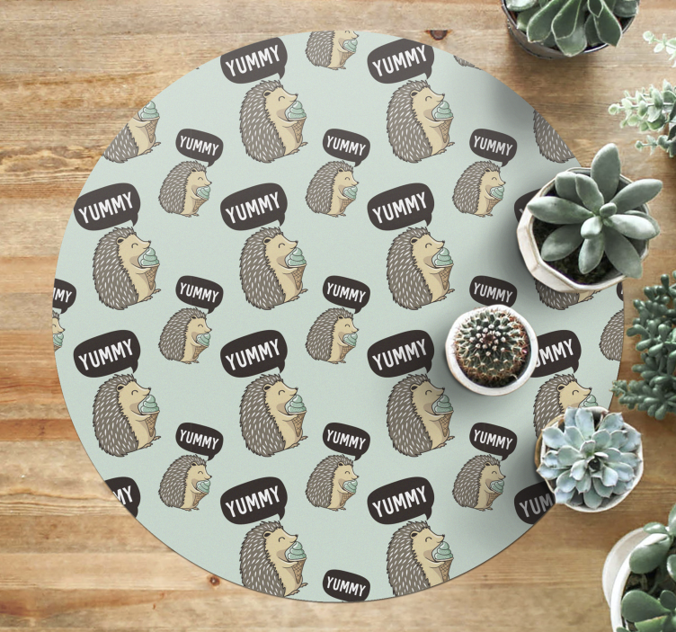 子供 ビニールマット ハリネズミの喜び - TENSTICKERS