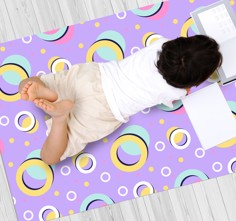 壁画 モアチルドレン 活き活きとした円形の要素 - TENSTICKERS