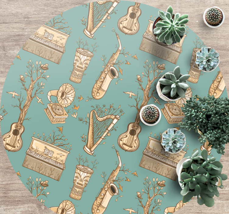 壁画 モアチルドレン 楽器のハーモニー - TENSTICKERS