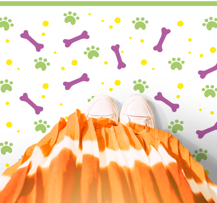 壁画 モアチルドレン 足跡の楽しさ - TENSTICKERS