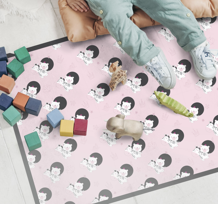 子供 ビニールマット 遊び心のあるバレリーナのグラフィック - TENSTICKERS