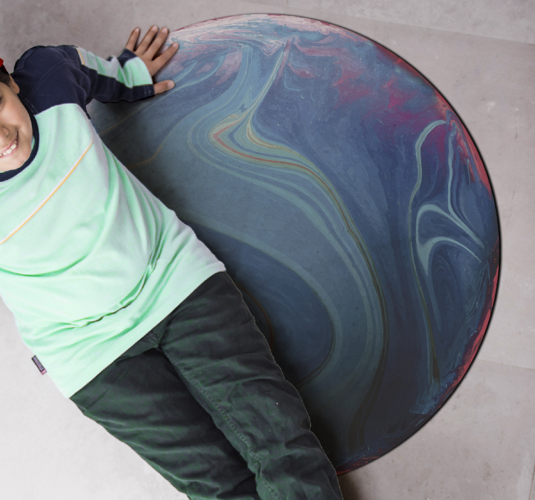 壁画 モアチルドレン 渦巻く大理石模様 - TENSTICKERS