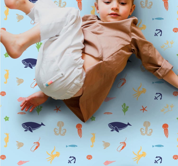 子供 ビニールマット 水中の冒険 - TENSTICKERS