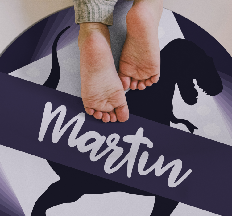 壁画 モアチルドレン 名前入りのヴェロキラプトル - TENSTICKERS