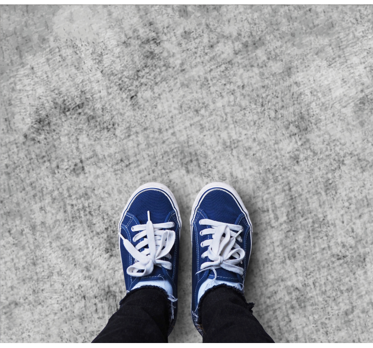 リビングルーム ビニールマット グレー大理石調 - TENSTICKERS