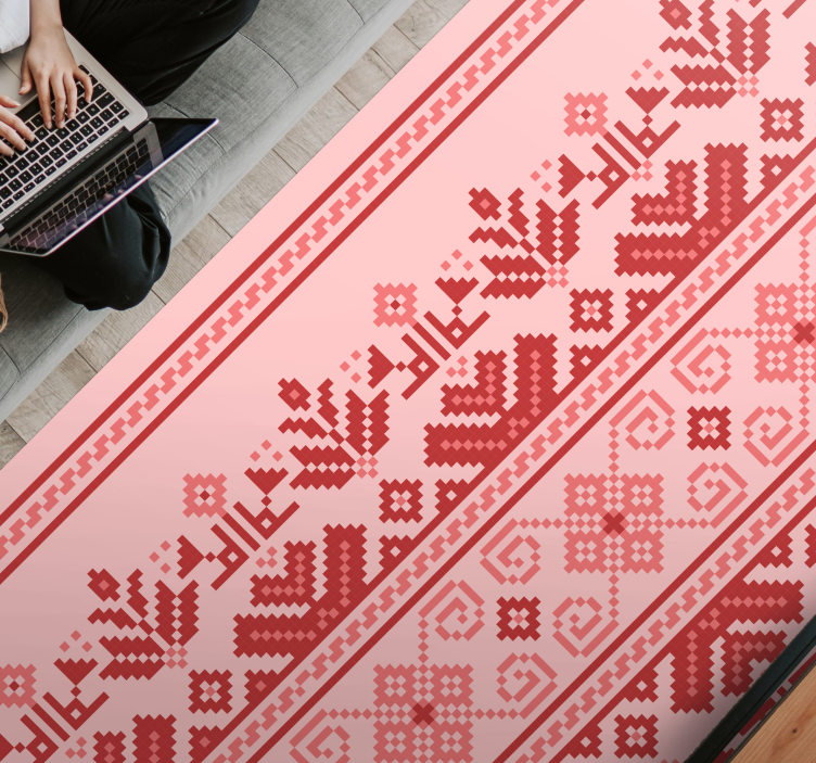 マンダラ ビニールマット 民族的な装飾模様 - TENSTICKERS