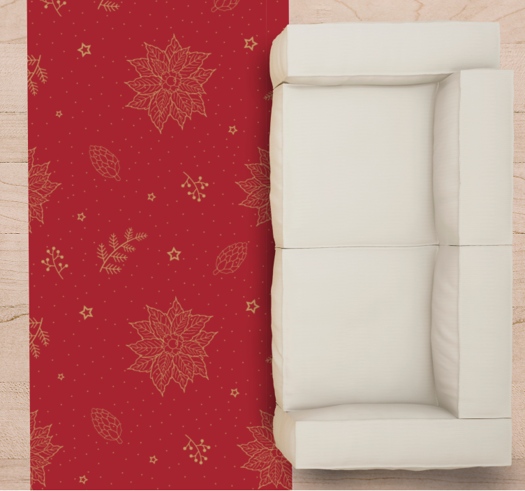 マンダラ ビニールマット 華やかな花模様 - TENSTICKERS