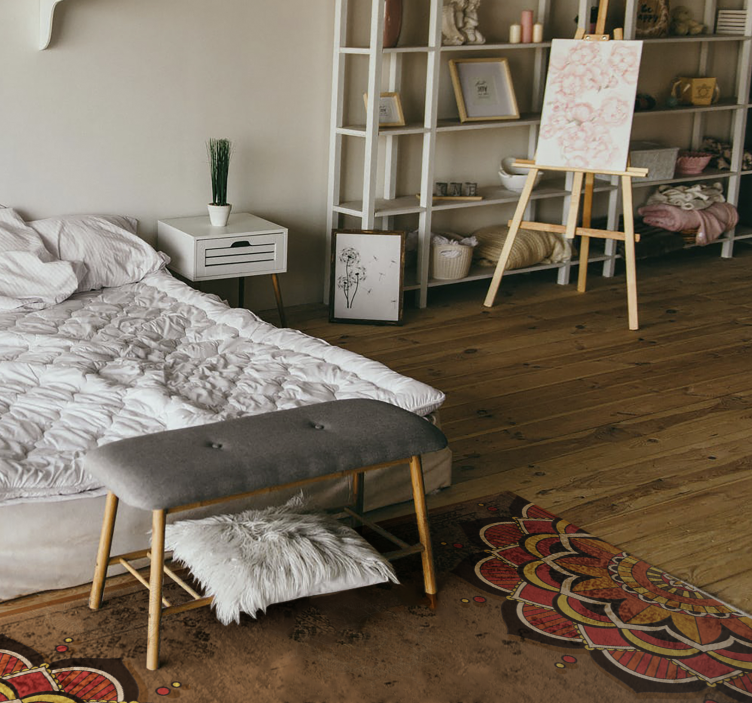 マンダラ ビニールマット 曼荼羅装飾 - TENSTICKERS