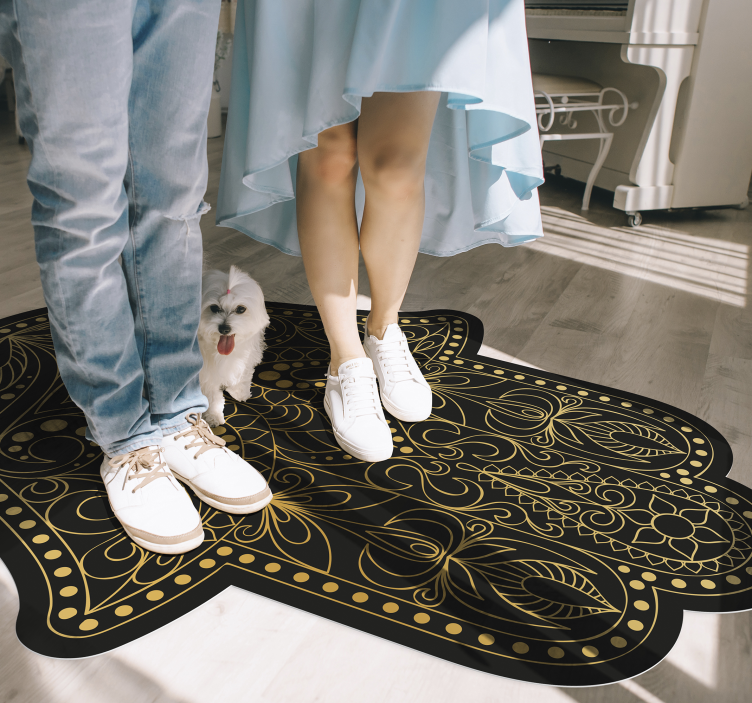 マンダラ ビニールマット 装飾用ハムサ - TENSTICKERS